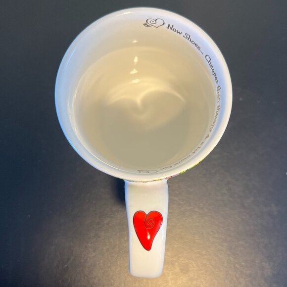 Suzy Toronto I DO NEED ANOTHER PAIR OF SHOES Artwork & Poetry Porcelain Mug - Picture 11 of 15